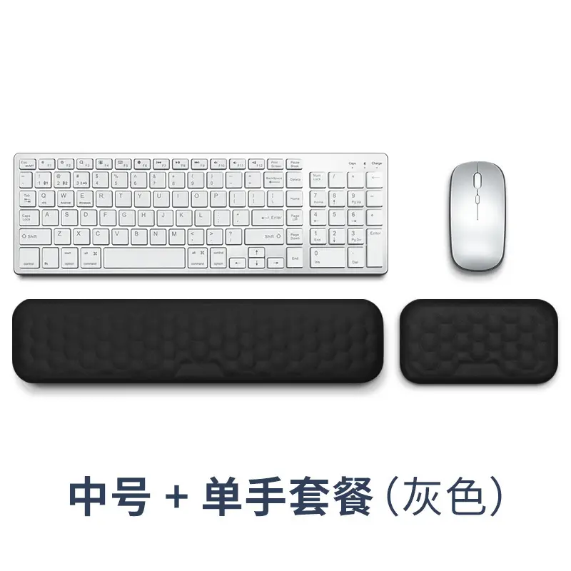 Memory Foam Mouse Pad with Acupressure Design Grey