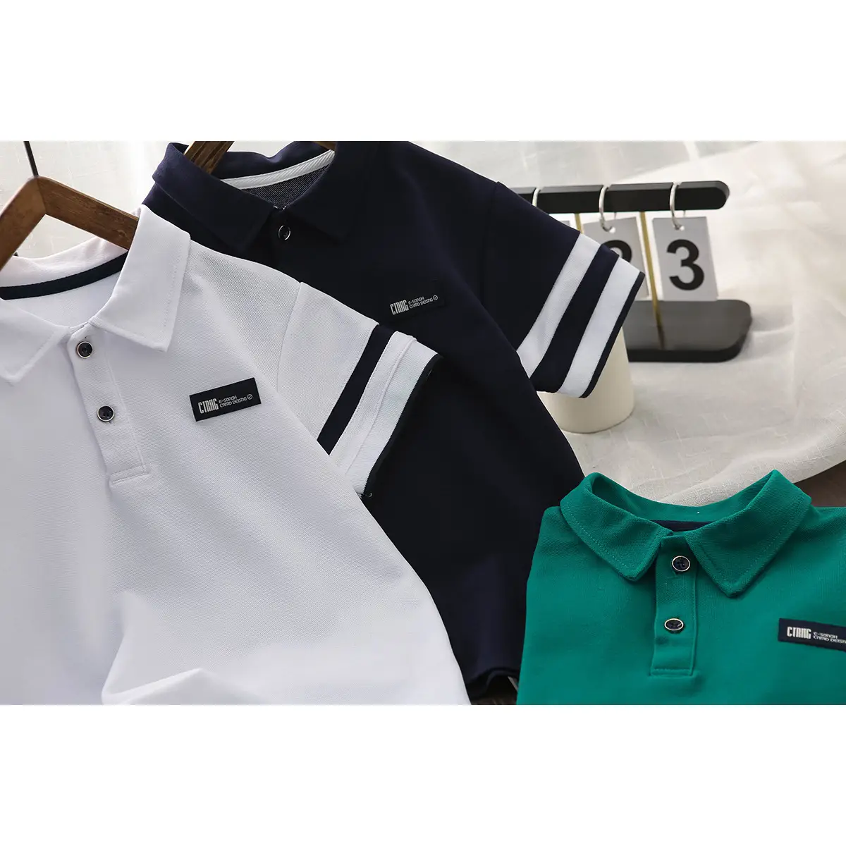 Boys Navy Polo Shirt 2025 Summer New Style - Image 5