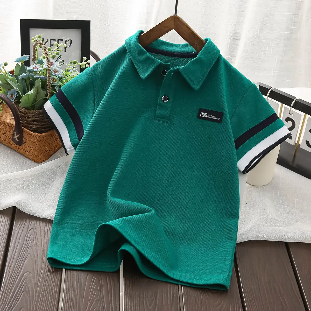 Boys Navy Polo Shirt 2025 Summer New Style - Image 6