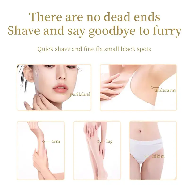Rechargeable Electric Hair Removal for Women Private Parts Double Head Shaver - Image 10