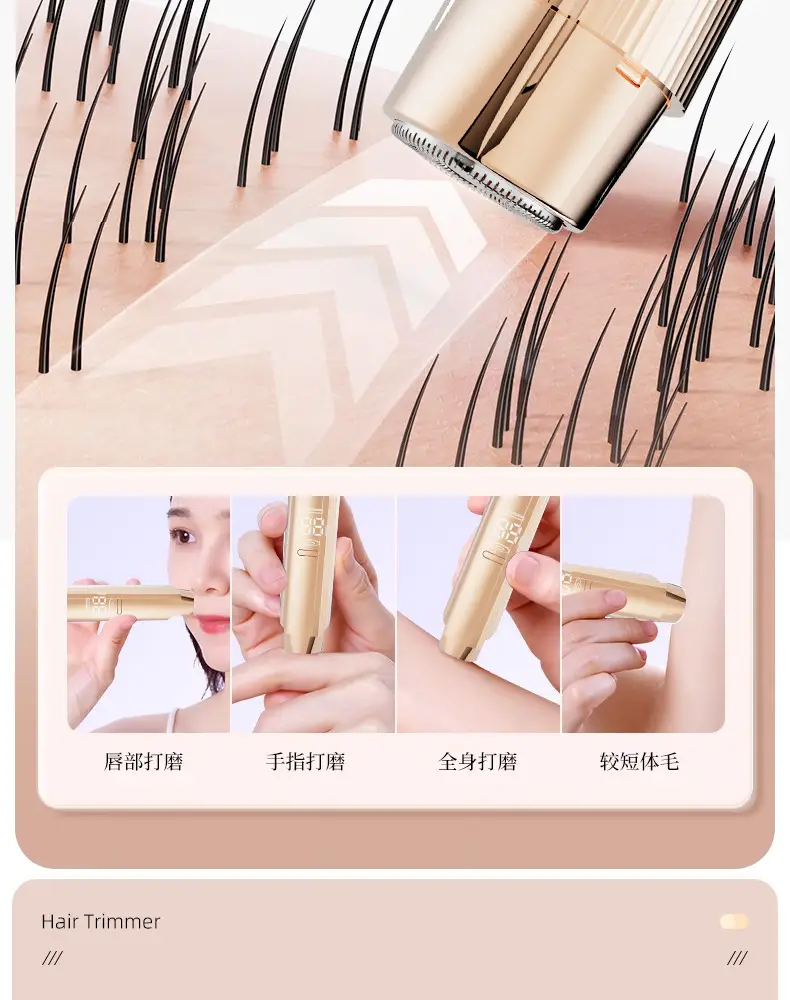 Rechargeable Electric Hair Removal for Women Private Parts Double Head Shaver — feature 10