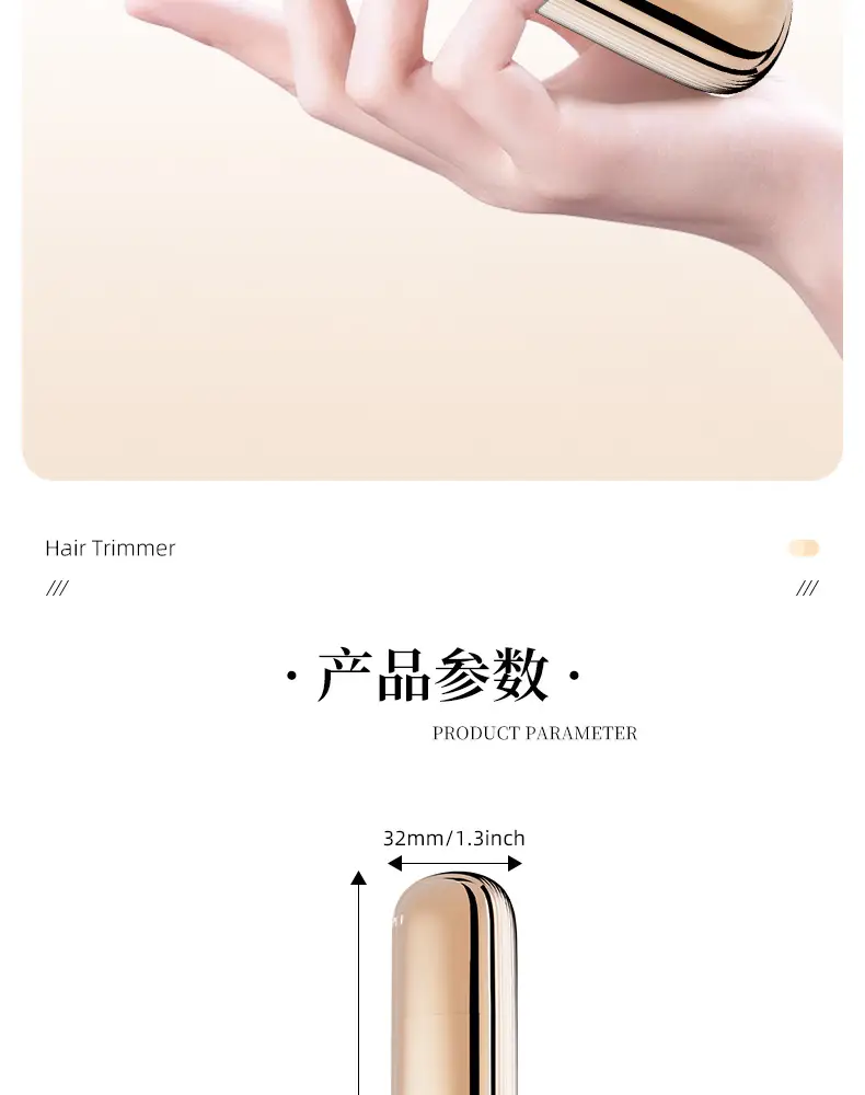 Rechargeable Electric Hair Removal for Women Private Parts Double Head Shaver — feature 16