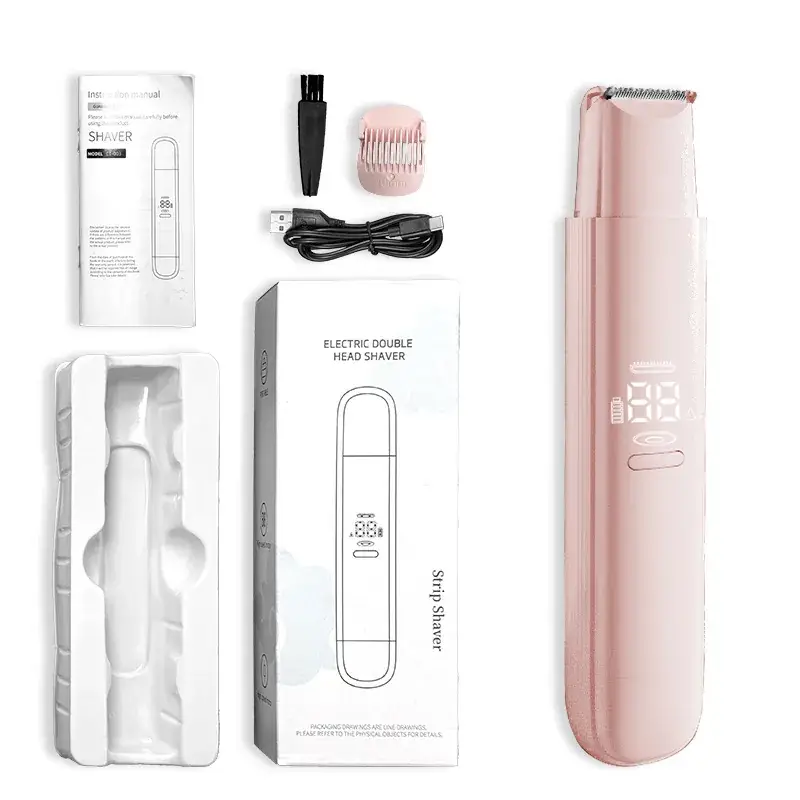 Rechargeable Electric Hair Removal for Women Private Parts Double Head Shaver - Image 2