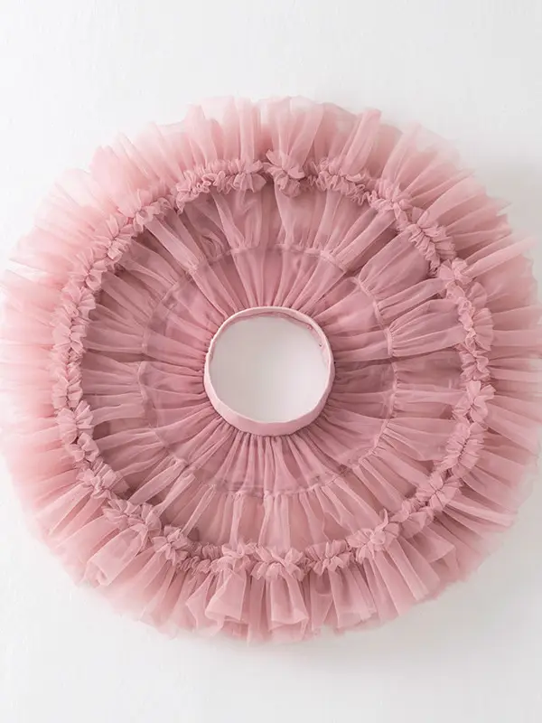 Princess Pink Ruffled Skirt for Girls One Year