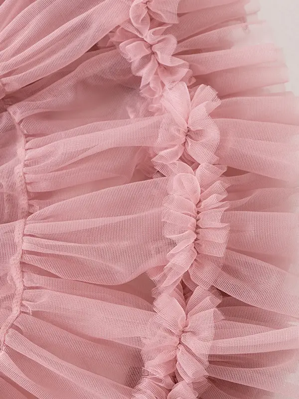 Princess Pink Ruffled Skirt for Girls One Year