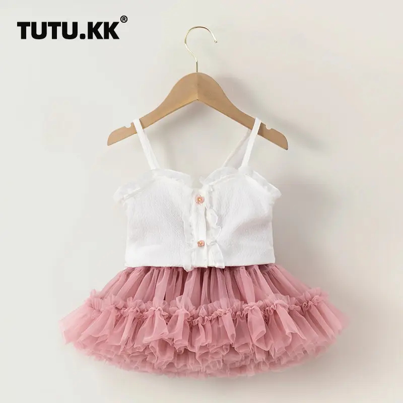 Princess Pink Ruffled Skirt for Girls One Year — feature 3