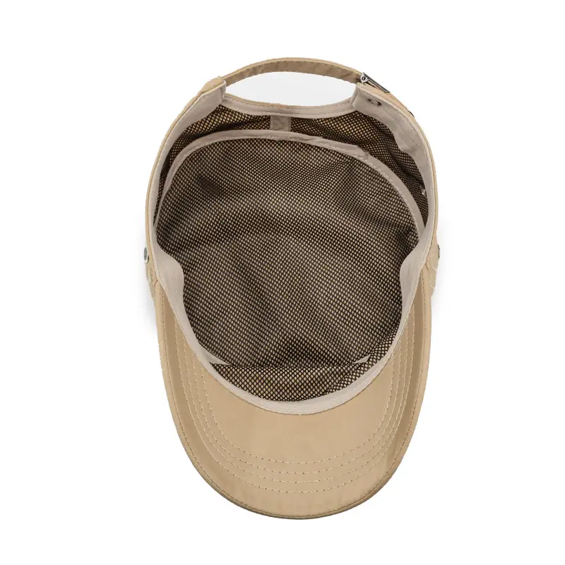 Men's Beige Peaked Visor Hat Spring Summer