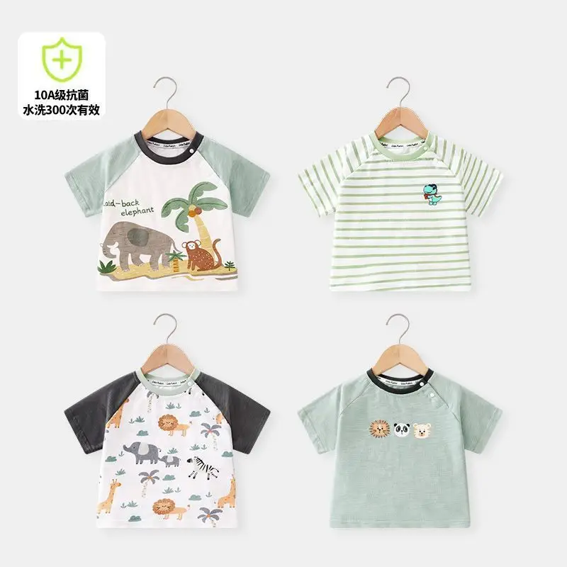 Baby Half-Sleeve T-Shirt Pure Cotton Summer for Boys - Image 5