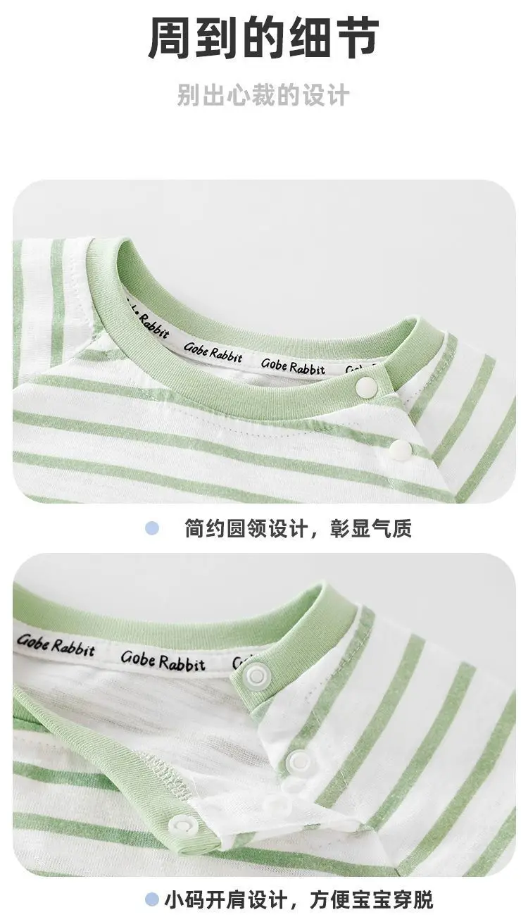 Baby Half-Sleeve T-Shirt Pure Cotton Summer for Boys — feature 8