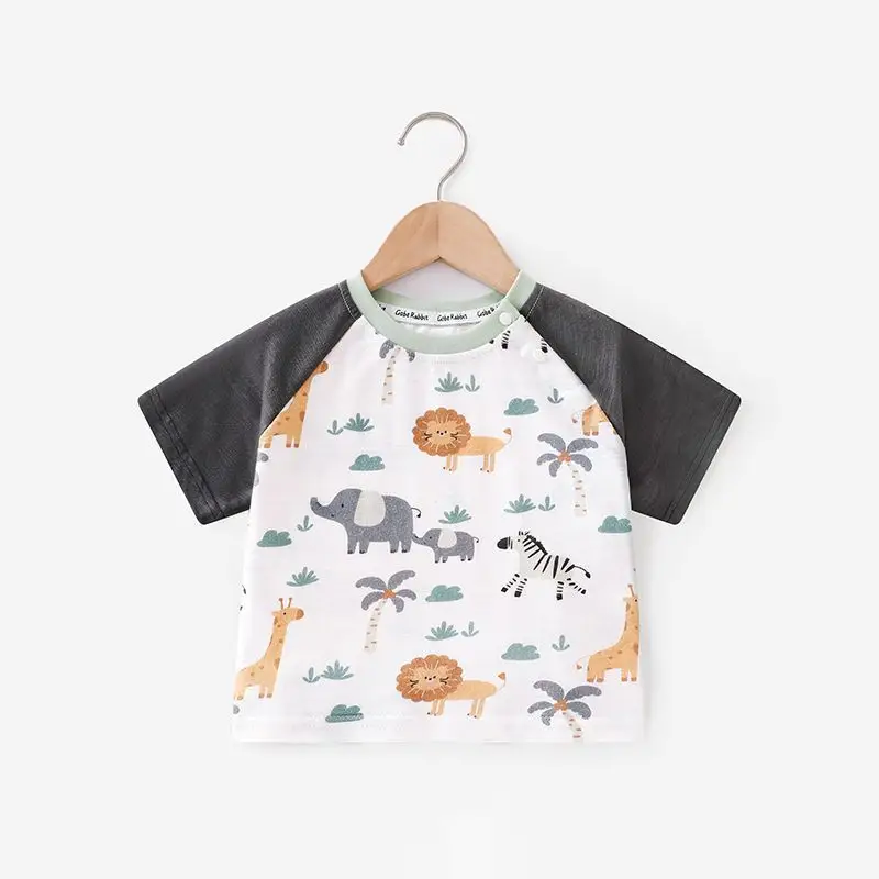 Baby Half-Sleeve T-Shirt Pure Cotton Summer for Boys - Image 2
