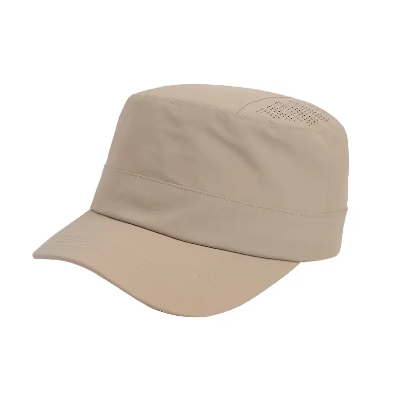 Women's Grey Mesh Sun Hat with Vent - Image 13