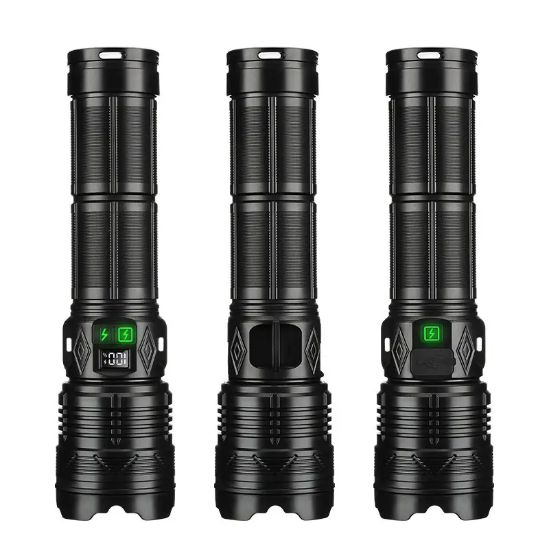 Super Bright Zoom Telescopic Flashlight with Red Blue Light - Image 6