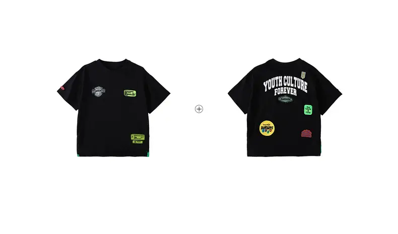 2026 Boys T-Shirt White Heavy Duty Panda Yuan Yuan Cotton Summer — feature 39