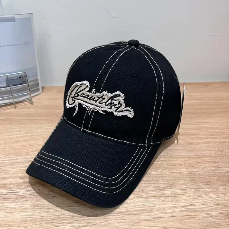 Women Summer Sunshade Korean Letter Embroidery Baseball Cap — feature 21