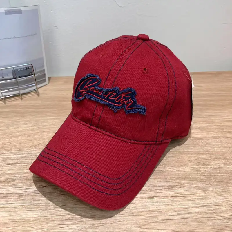 Women Summer Sunshade Korean Letter Embroidery Baseball Cap — feature 22