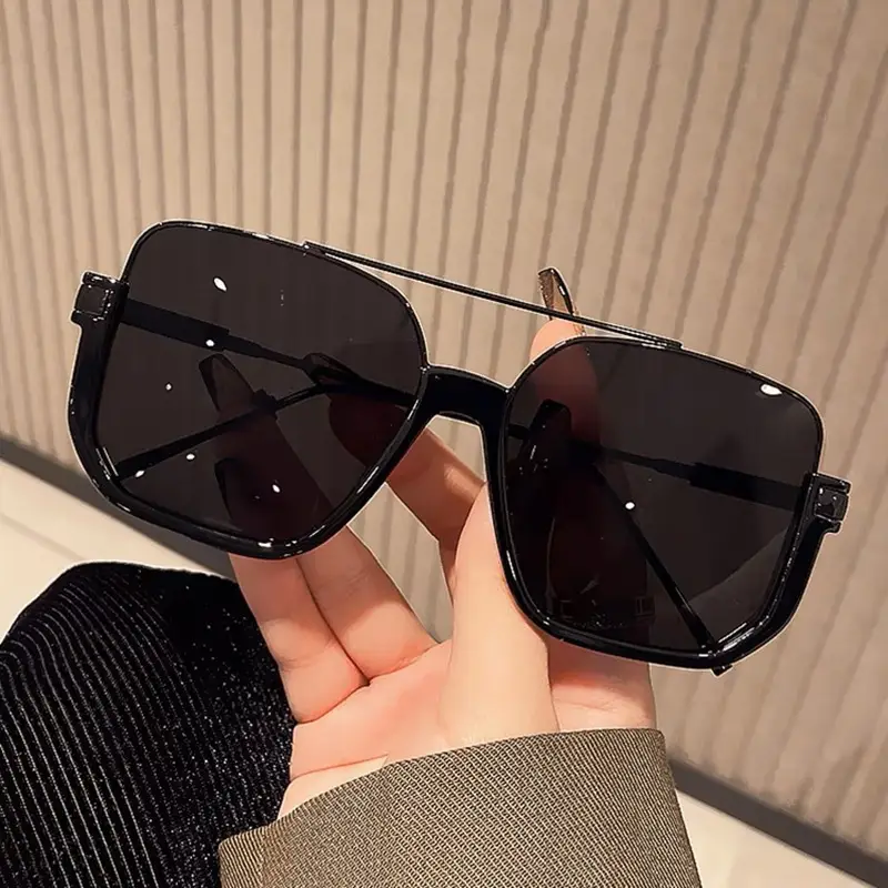 New Women's Large Frame Sunglasses with Pink Tinted Lens