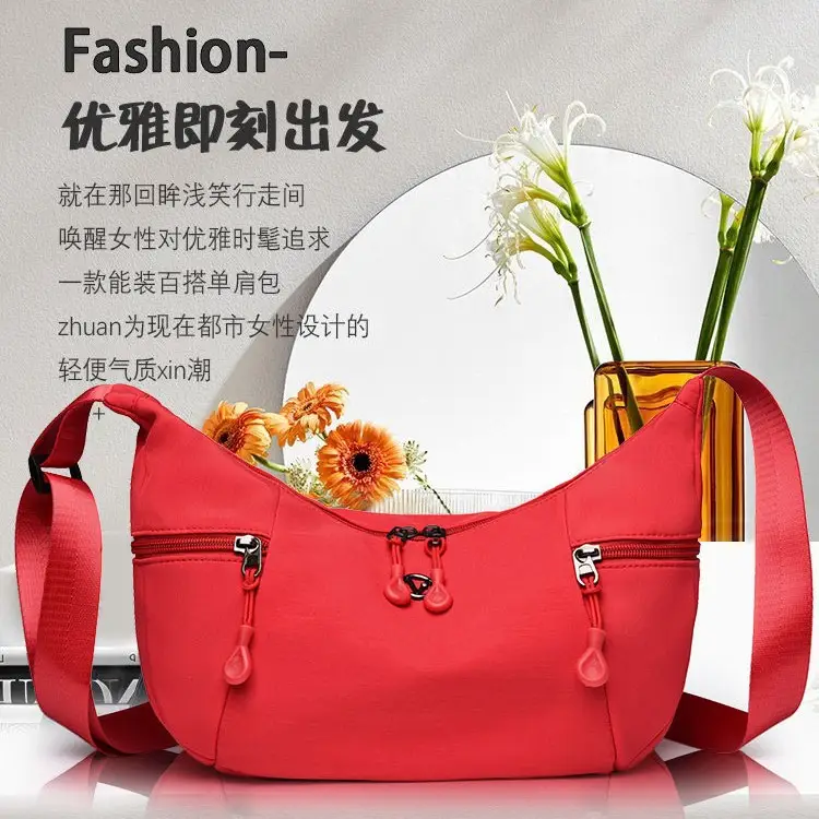 Red Crossbody Bag for Women Large Capacity Summer 2025 - Image 7