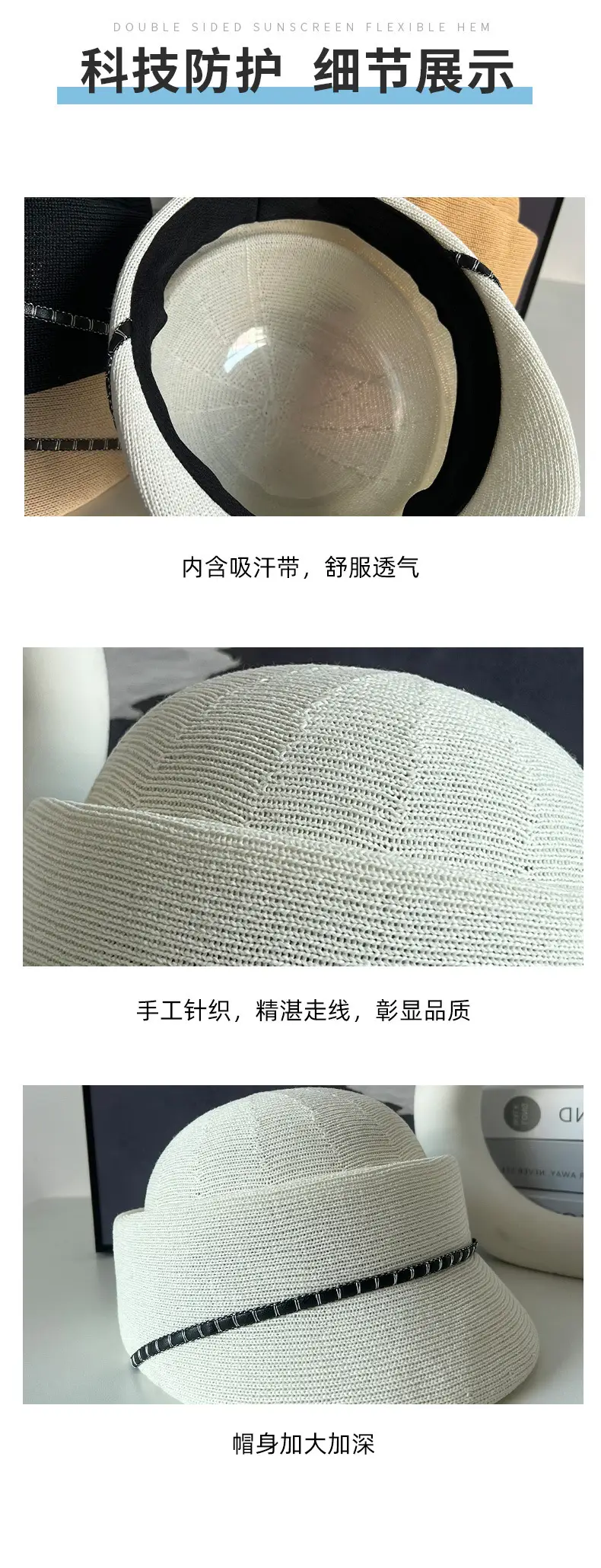 Women Equestrian Hat British Fashion Summer Outdoor Thin Breathable — feature 10