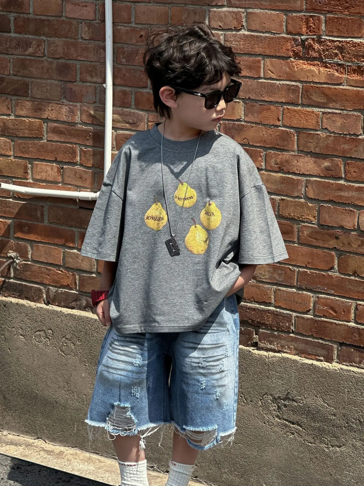 Boys Summer Cotton T-Shirt 2025 Short Sleeve Korean Style - Image 2