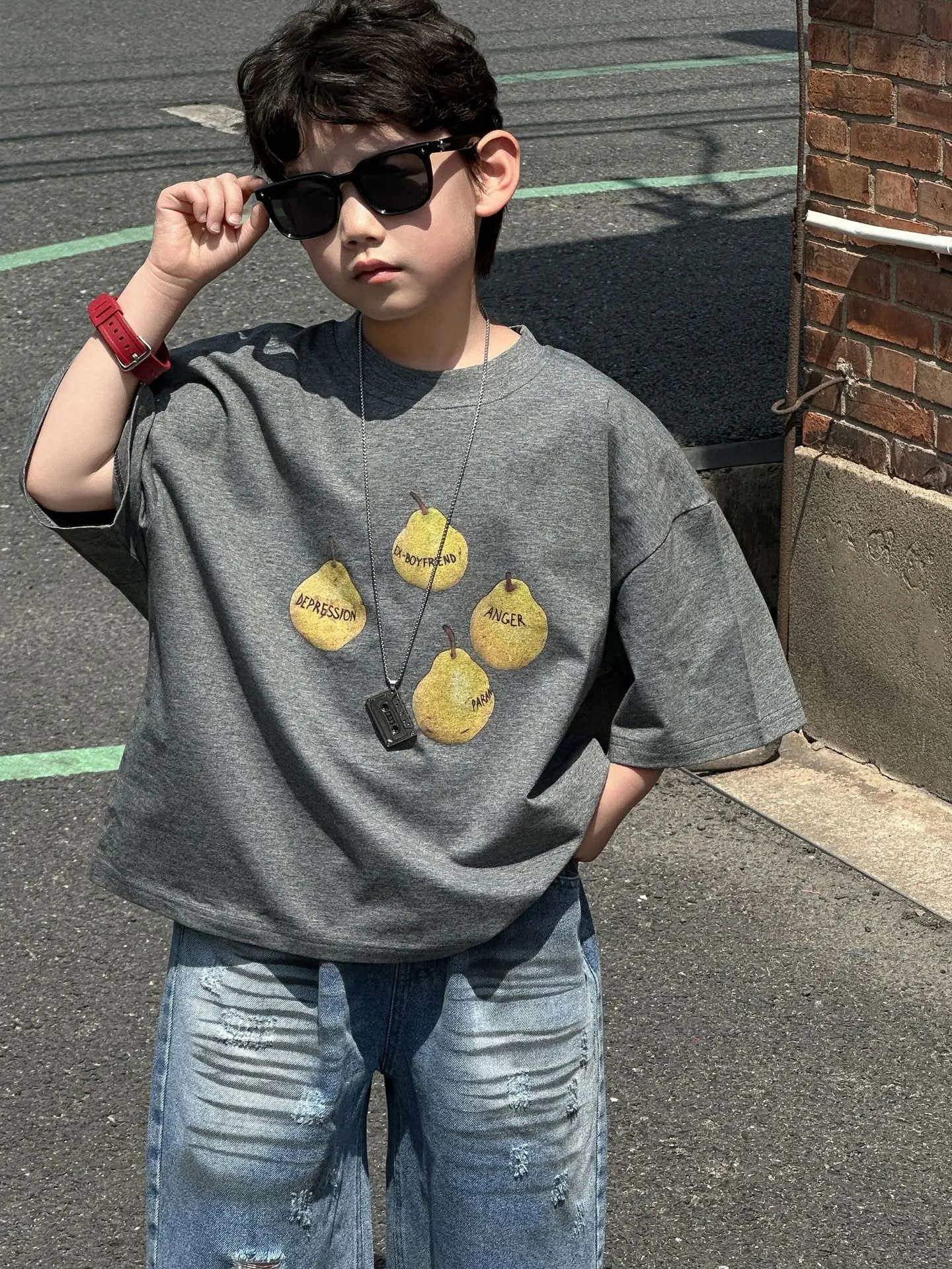 Boys Summer Cotton T-Shirt 2025 Short Sleeve Korean Style - Image 4