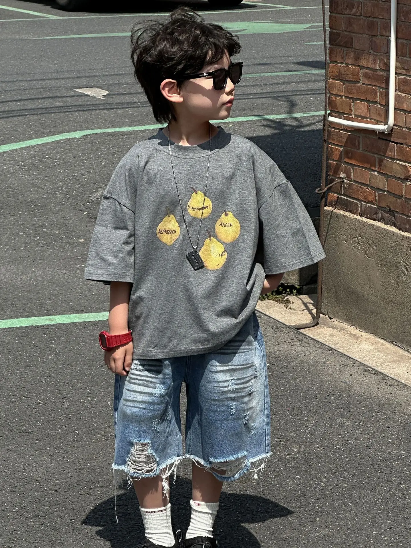 Boys Summer Cotton T-Shirt 2025 Short Sleeve Korean Style - Image 5