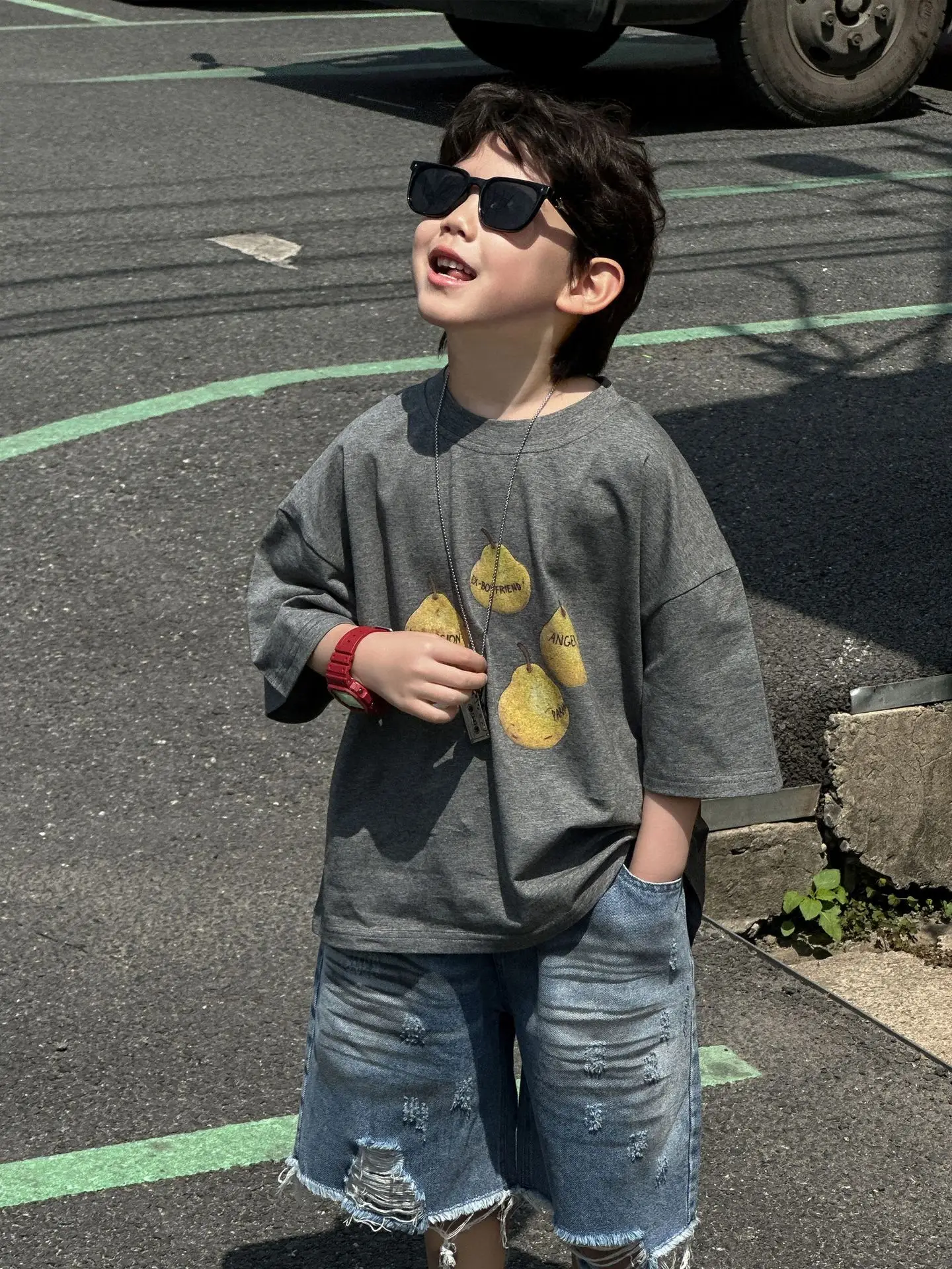 Boys Summer Cotton T-Shirt 2025 Short Sleeve Korean Style - Image 6