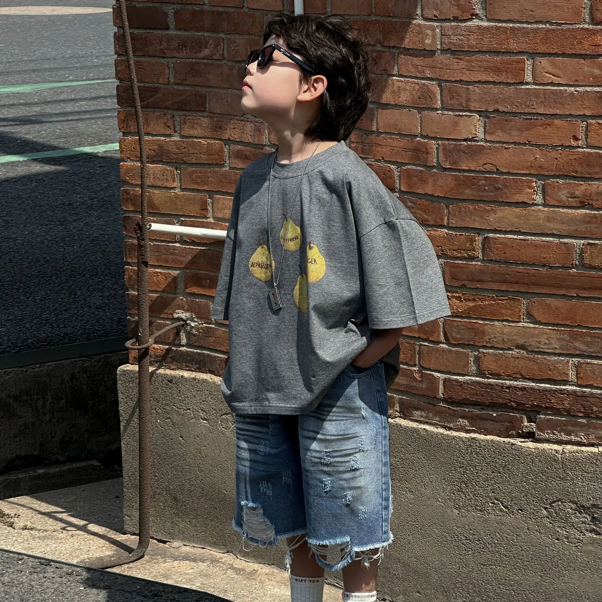 Boys Summer Cotton T-Shirt 2025 Short Sleeve Korean Style — feature 6