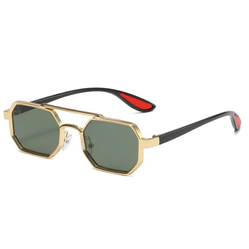 Cross-border Retro Sun Glasses Metal Double Beam - Image 4