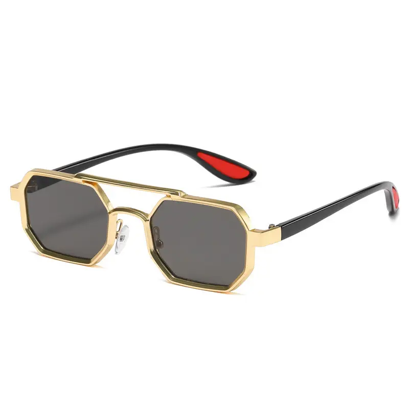 Cross-border Retro Sun Glasses Metal Double Beam - Image 9
