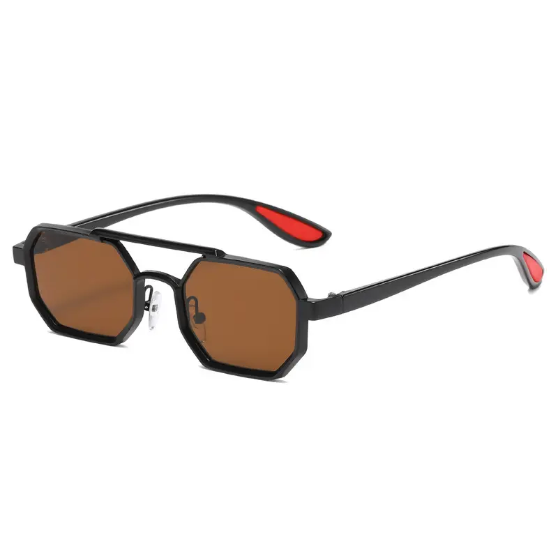 Cross-border Retro Sun Glasses Metal Double Beam - Image 10