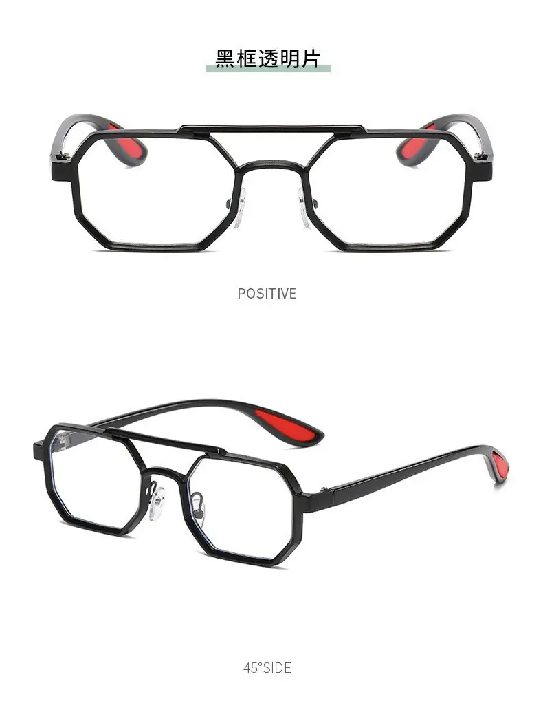 Cross-border Retro Sun Glasses Metal Double Beam β feature 15