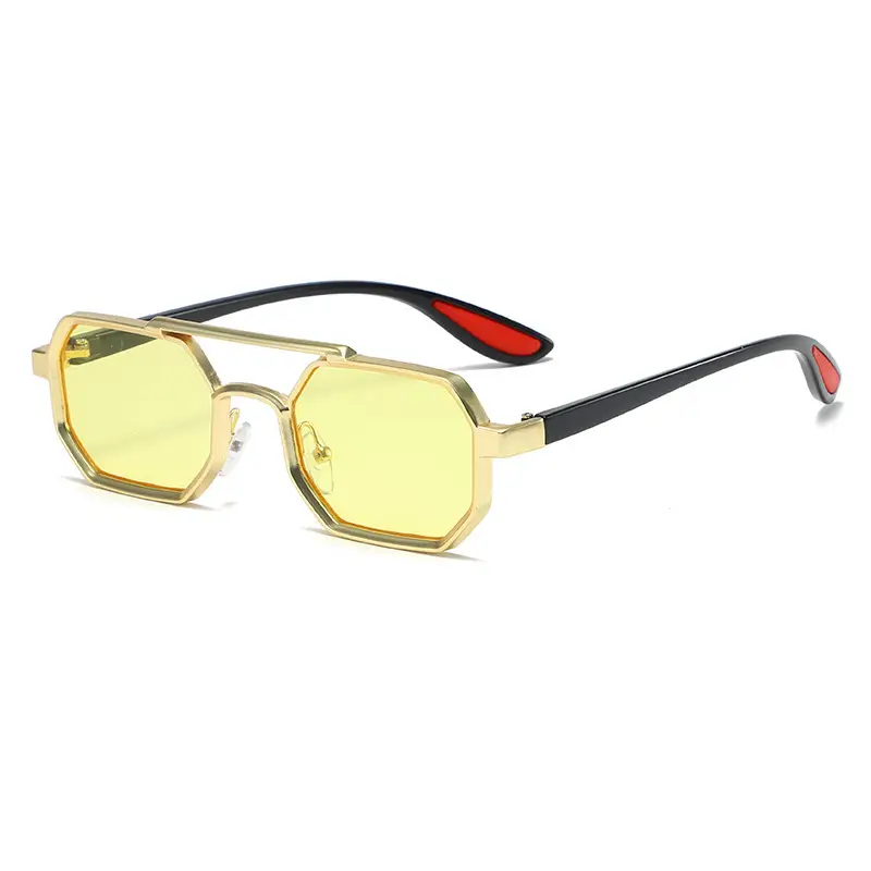 Cross-border Retro Sun Glasses Metal Double Beam - Image 5