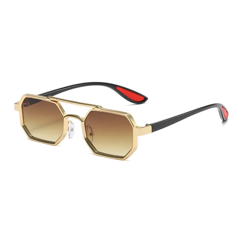 Cross-border Retro Sun Glasses Metal Double Beam - Image 6