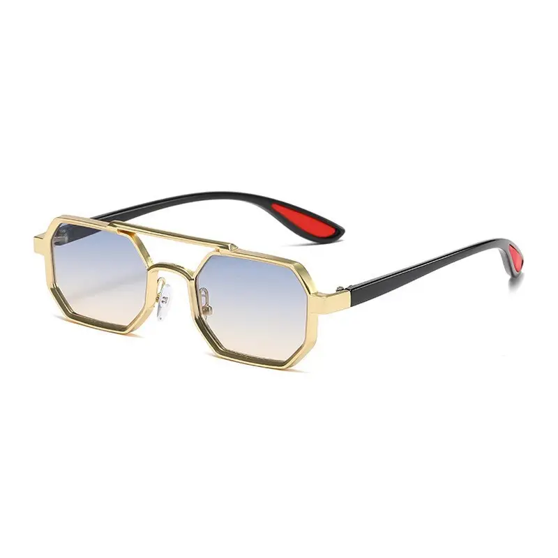 Cross-border Retro Sun Glasses Metal Double Beam - Image 7