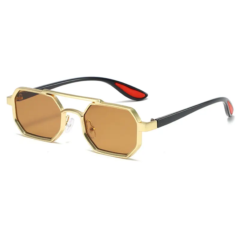 Cross-border Retro Sun Glasses Metal Double Beam - Image 8