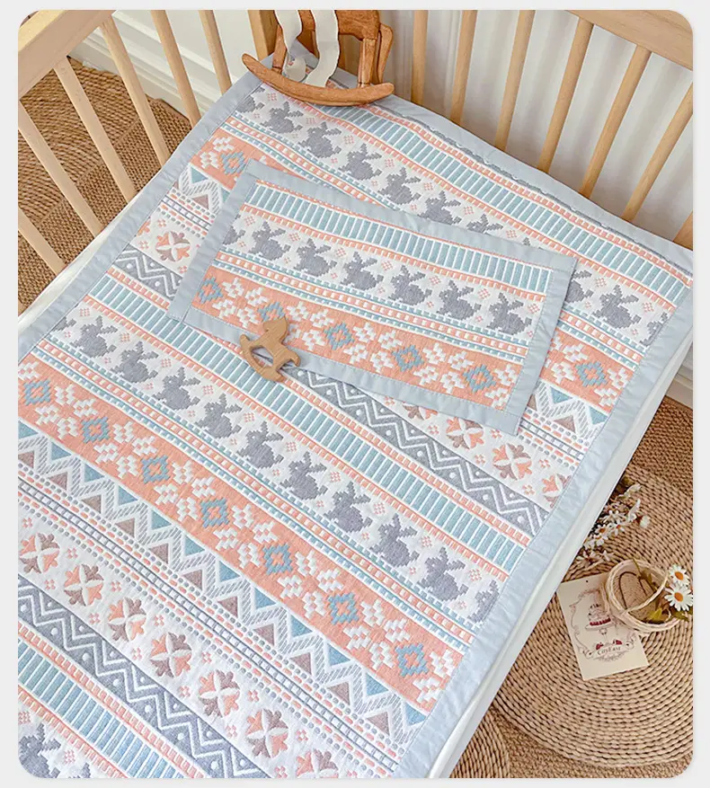 Baby Bed Sheet Old Coarse Cloth Bed Sheet Summer Mat Single Cotton 100 Cotton Soft Summer Mat Kindergarten Baby Maternal and Infant Category A — feature 19