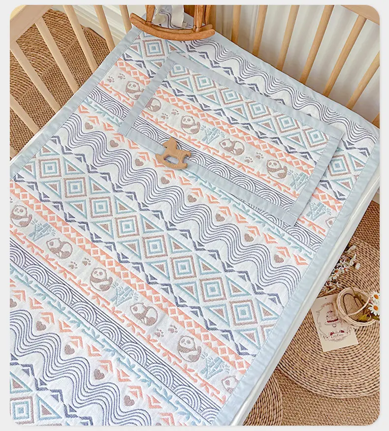 Baby Bed Sheet Old Coarse Cloth Bed Sheet Summer Mat Single Cotton 100 Cotton Soft Summer Mat Kindergarten Baby Maternal and Infant Category A — feature 20
