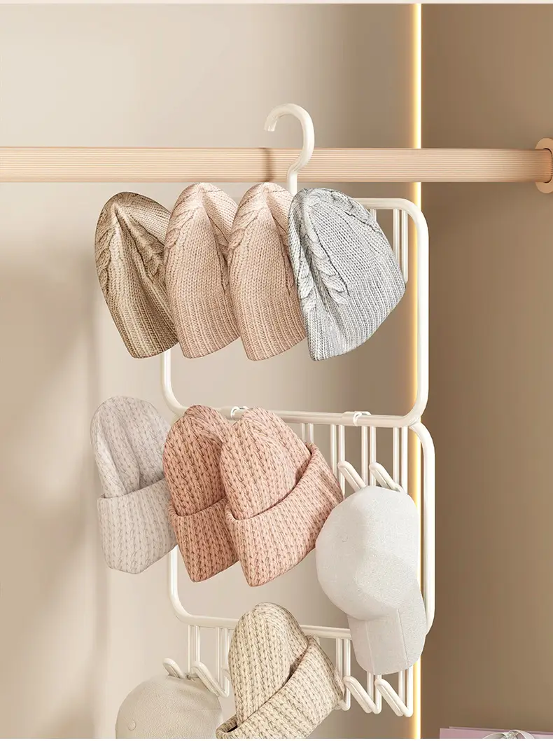 Wardrobe Hanging Rack for Hats Coats Boots 20cm Height — feature 7