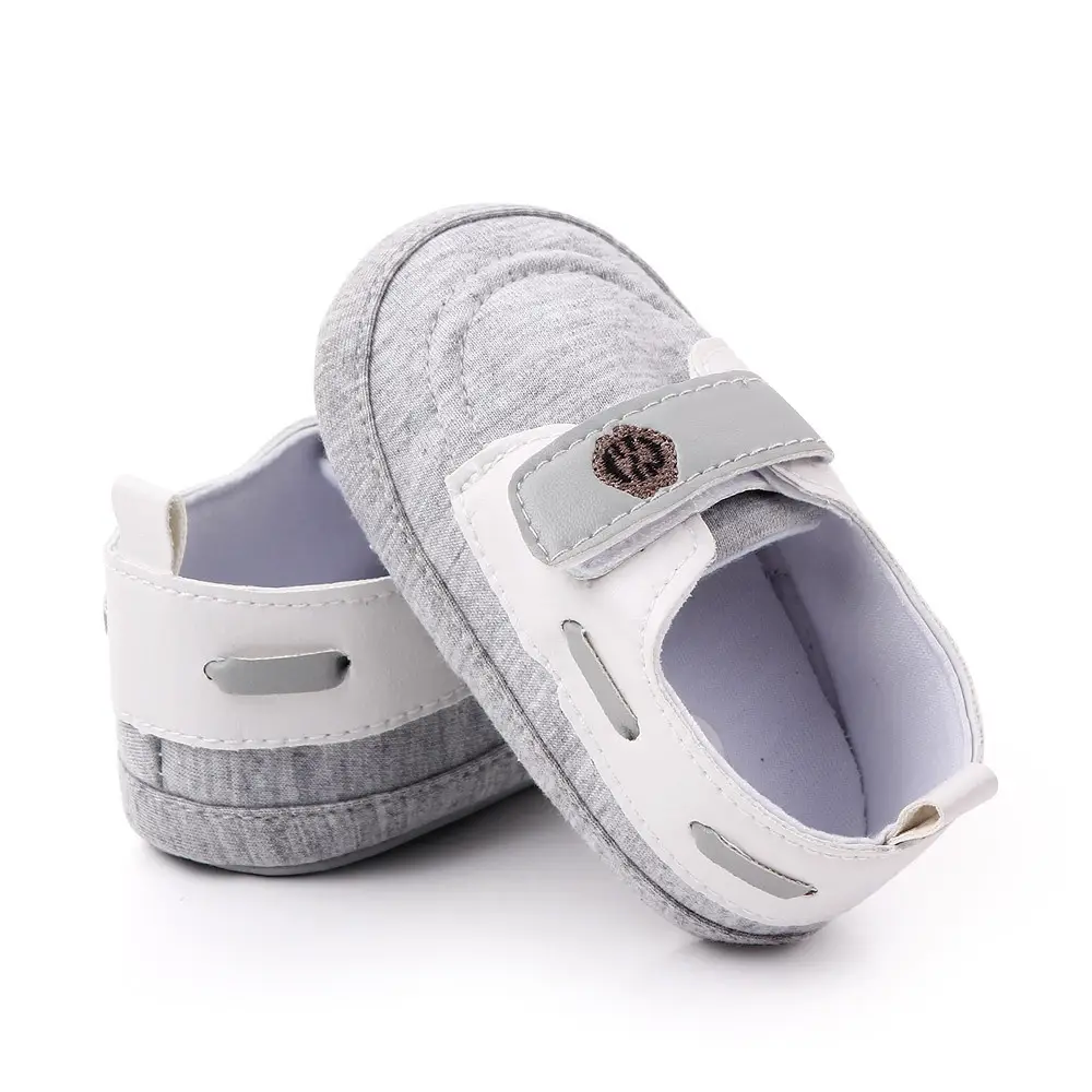 Baby Velcro Shoes Navy White Toddler Soft Sole