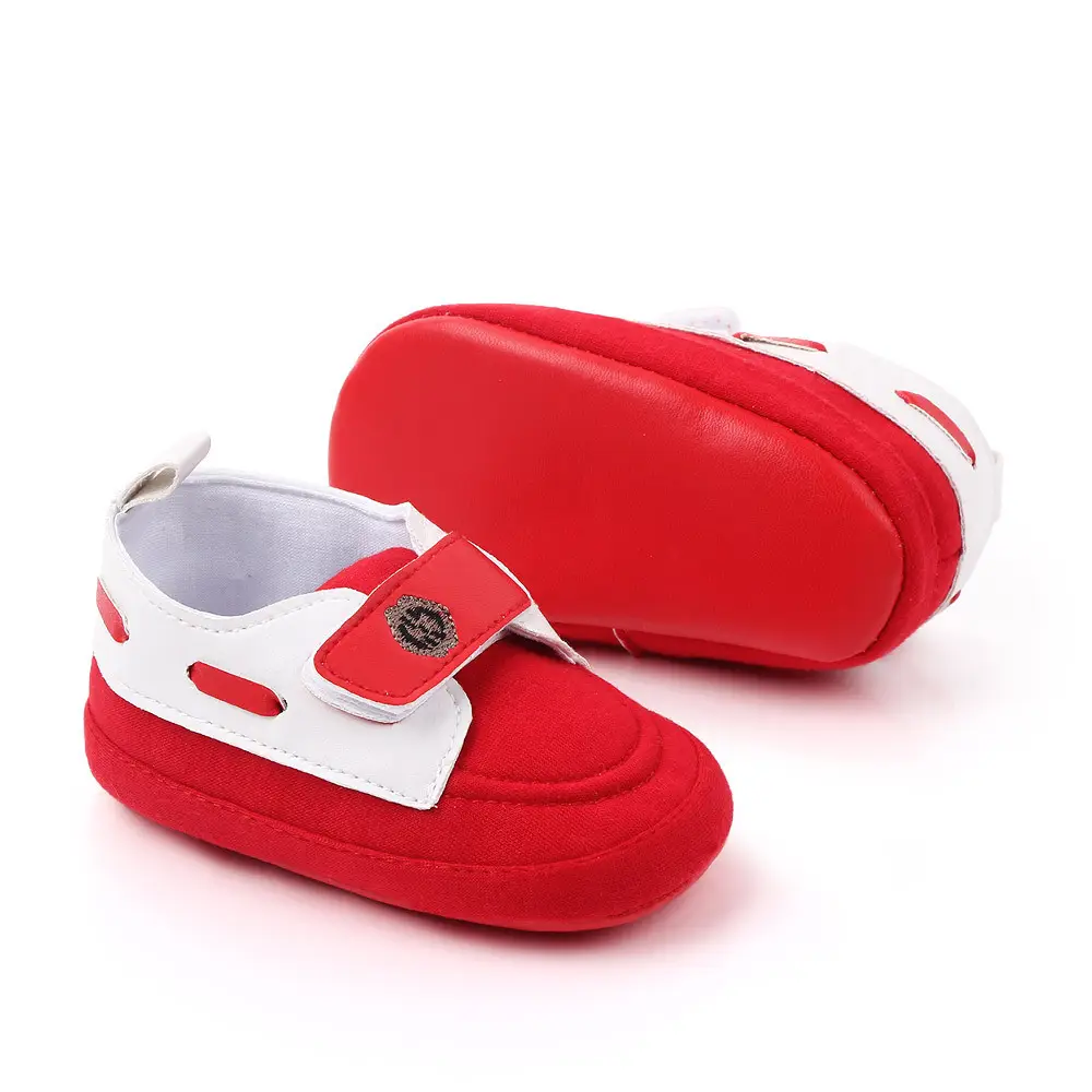 Baby Velcro Shoes Navy White Toddler Soft Sole