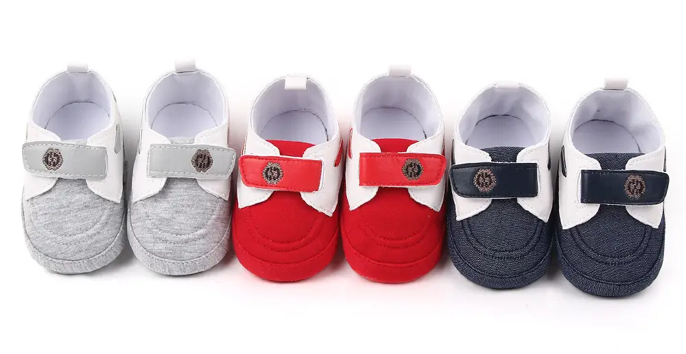 Baby Velcro Shoes Navy White Toddler Soft Sole — feature 2