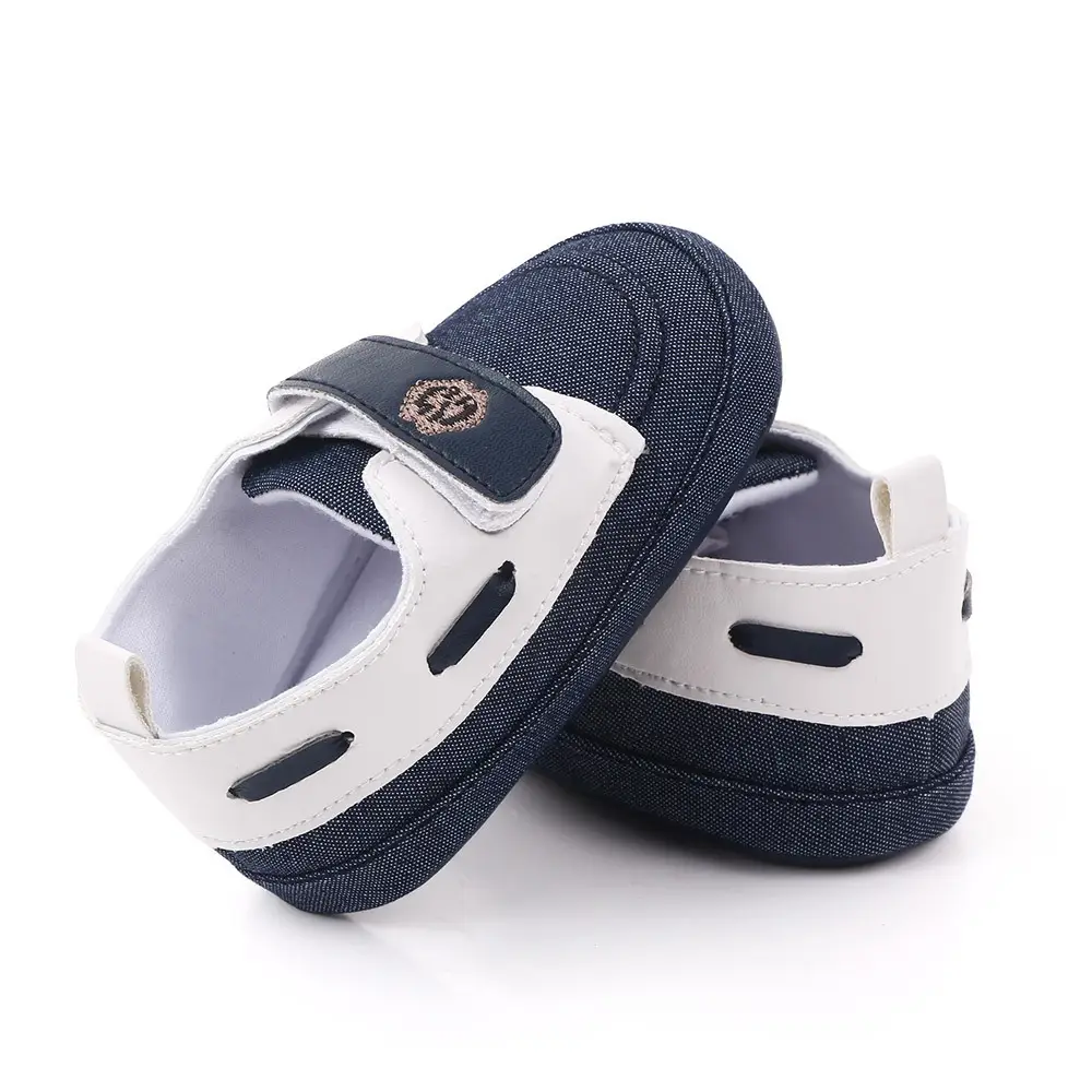 Baby Velcro Shoes Navy White Toddler Soft Sole — feature 5