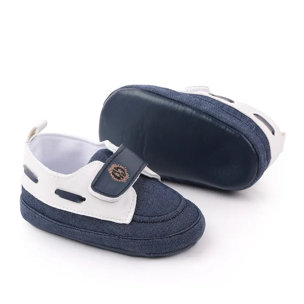 Baby Velcro Shoes Navy White Toddler Soft Sole — feature 6