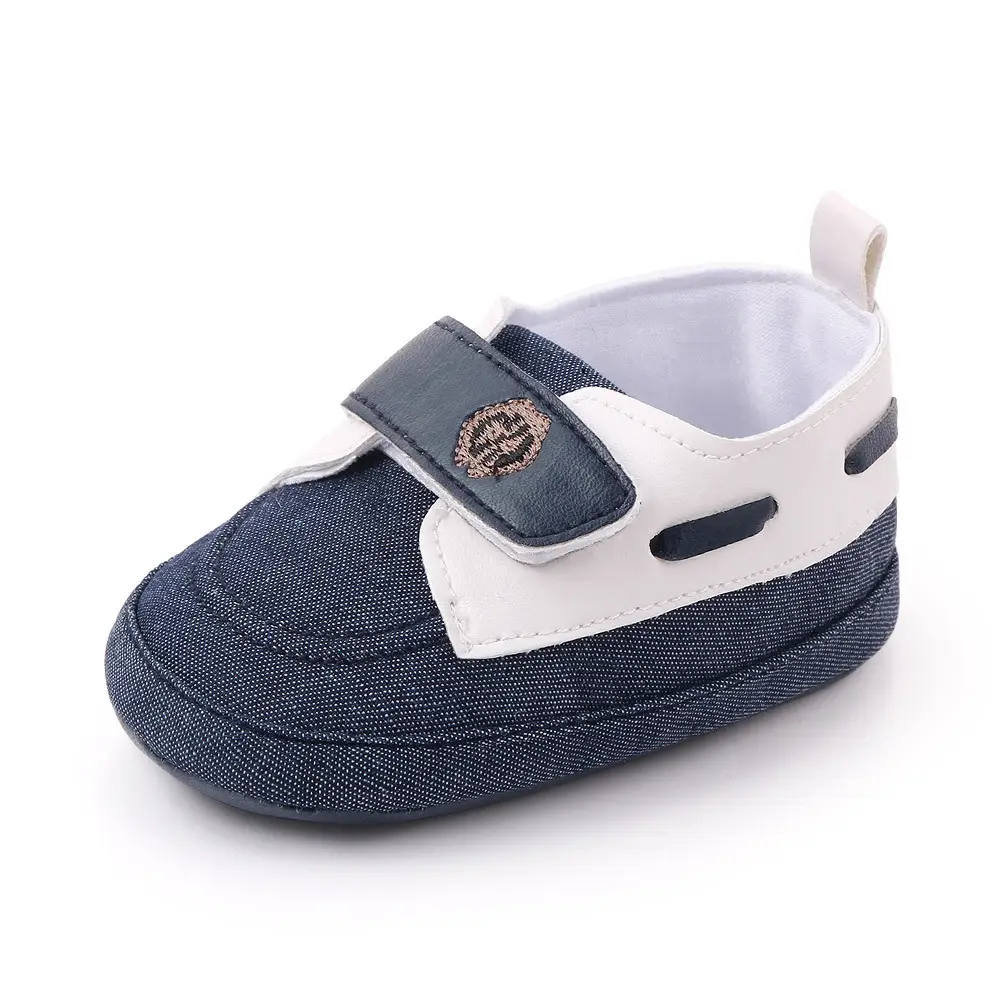 Baby Velcro Shoes Navy White Toddler Soft Sole — feature 7