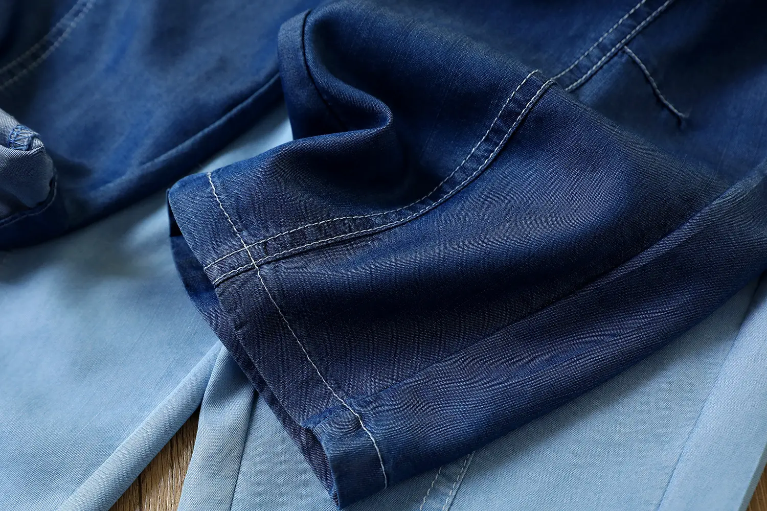 Blue Denim Fake Two-Waist Pants for Boys Summer 2025 — feature 8
