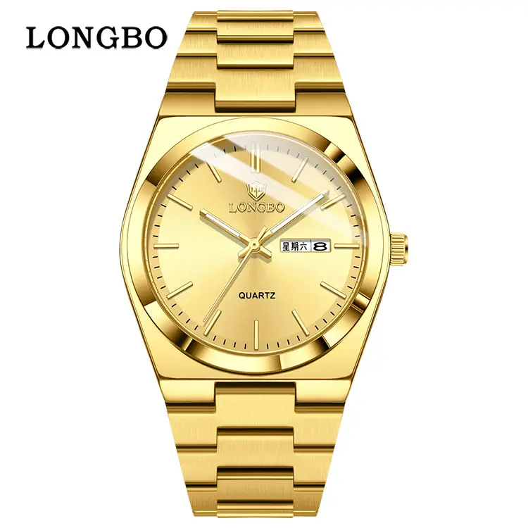 Longebo Ultra-Thin Quartz Watch Green Dial - Image 8