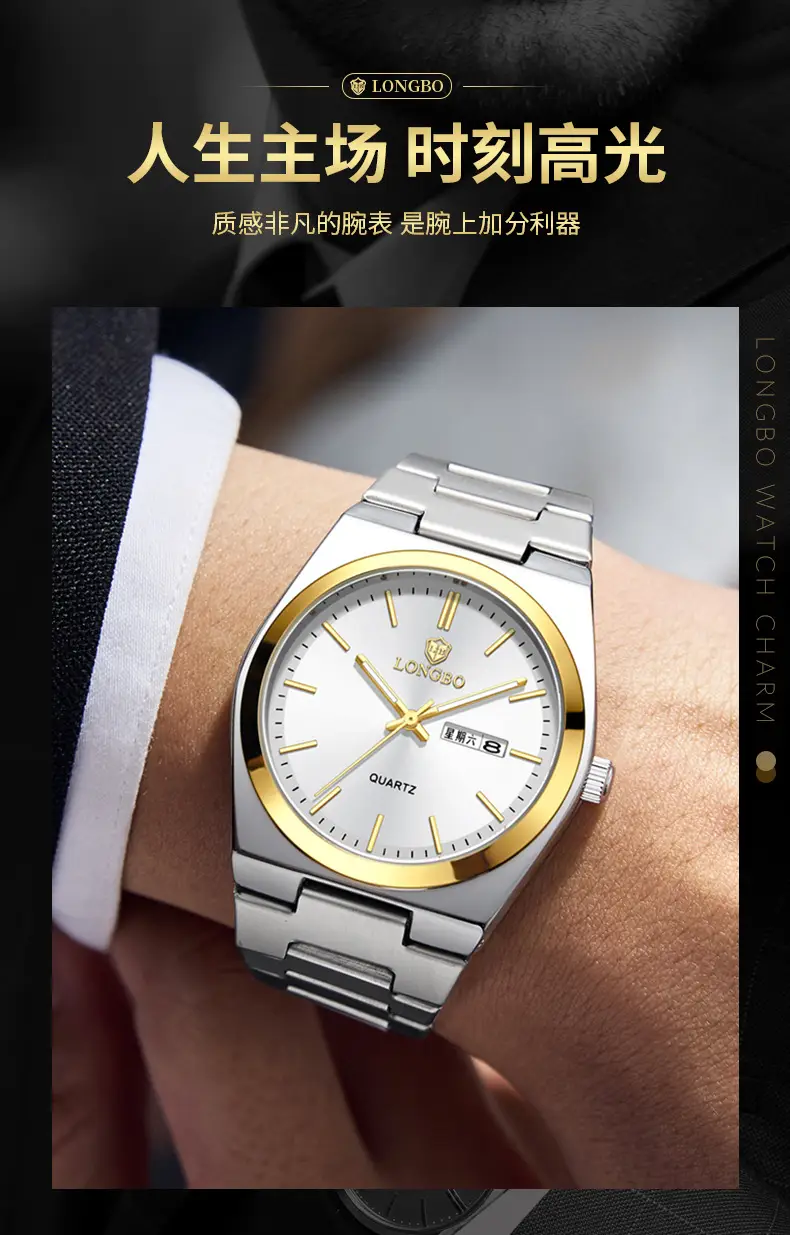 Longebo Ultra-Thin Quartz Watch Green Dial — feature 3