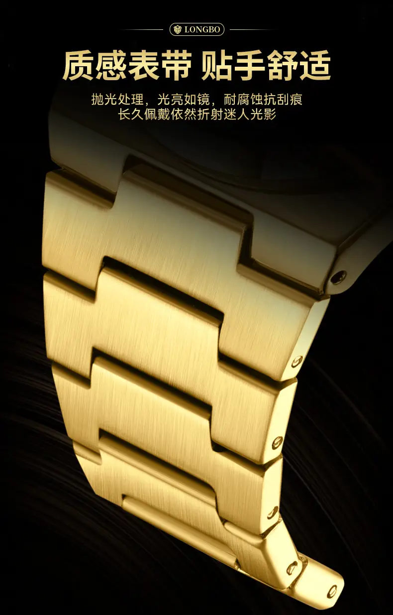 Longebo Ultra-Thin Quartz Watch Green Dial — feature 7