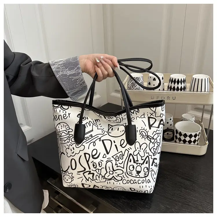 Printed Graffiti Shoulder Bag for Women 2024 — feature 18