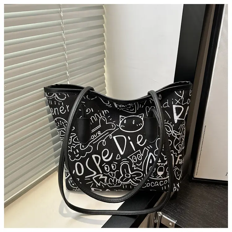 Printed Graffiti Shoulder Bag for Women 2024 — feature 25